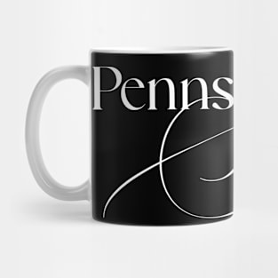 Pennsylvania State word design Mug